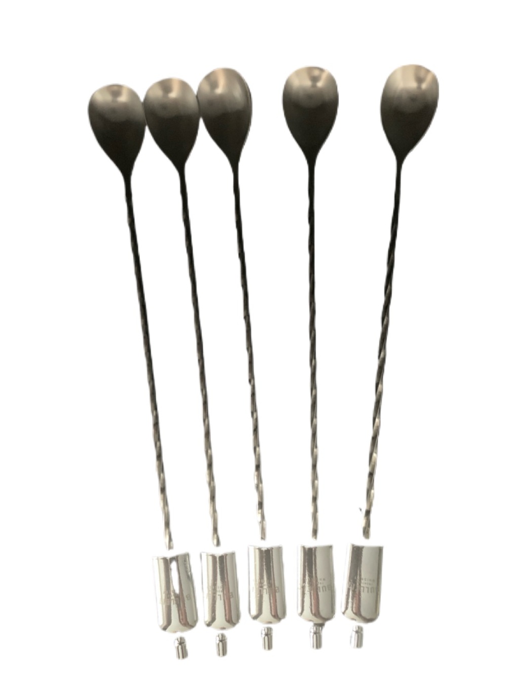 Pre Owned Vintage Bulleit Frontier Whiskey Cocktail Mixing Spoons Lot 5 Classic
